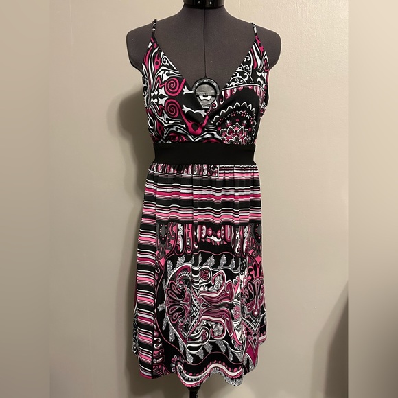 Snap Bohemian Print Sundress - Picture 1 of 5